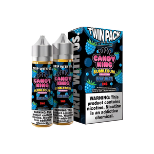 Candy King Twin Pack Freebase Vape Juice 0 Mg 2 x 60 Ml Bubblegum Blue Razz | Vapezilla