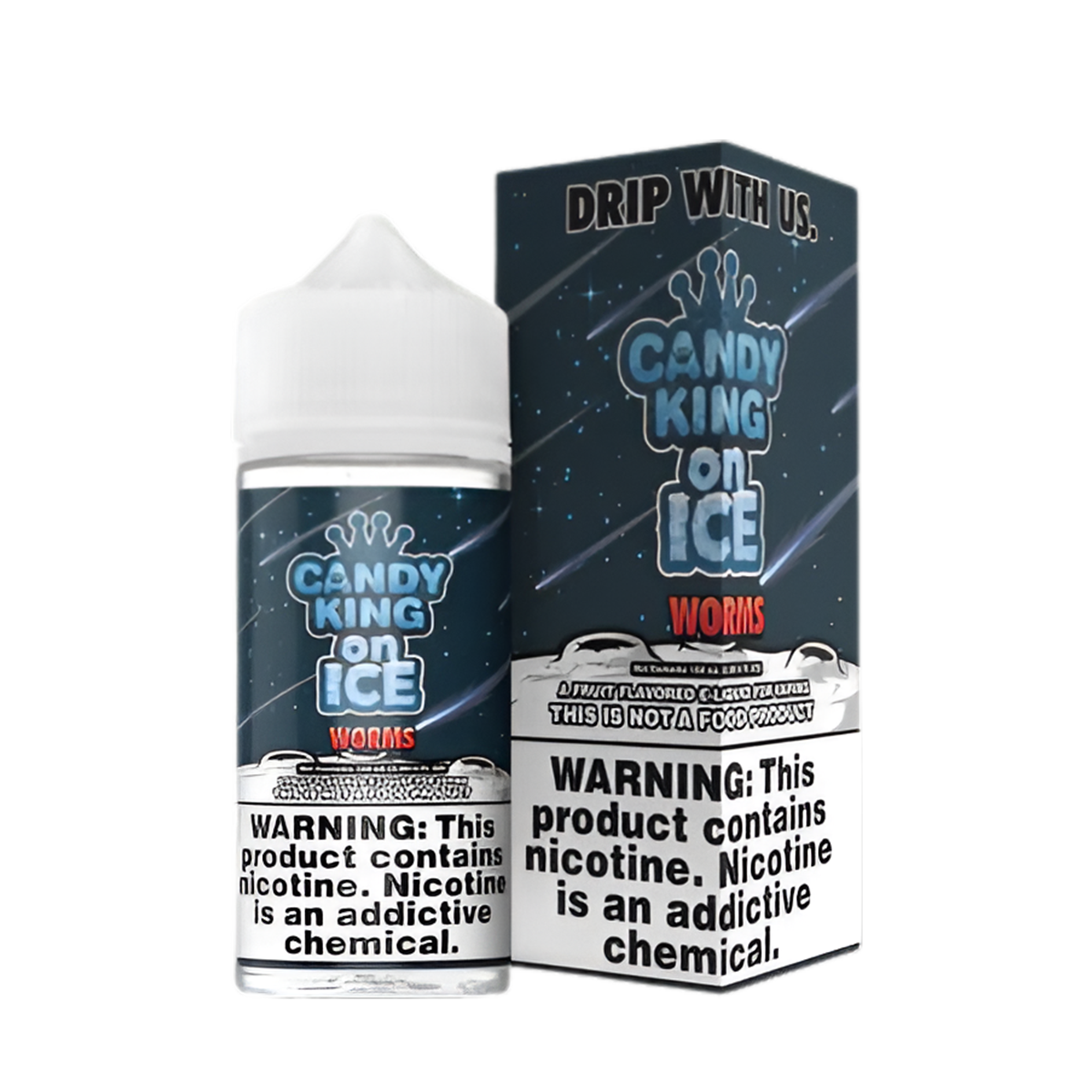 Candy King Iced Freebase Vape Juice 0 Mg 100 Ml Worms Ice