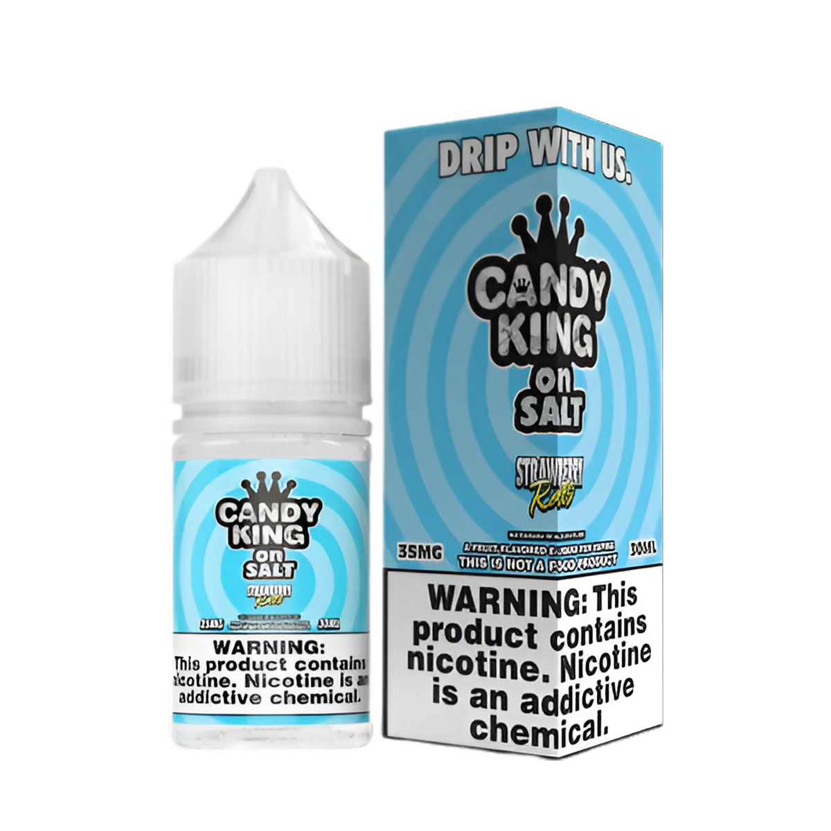 Candy King Salt Nicotine Vape Juice 35 Mg 30 Ml Strawberry Rolls