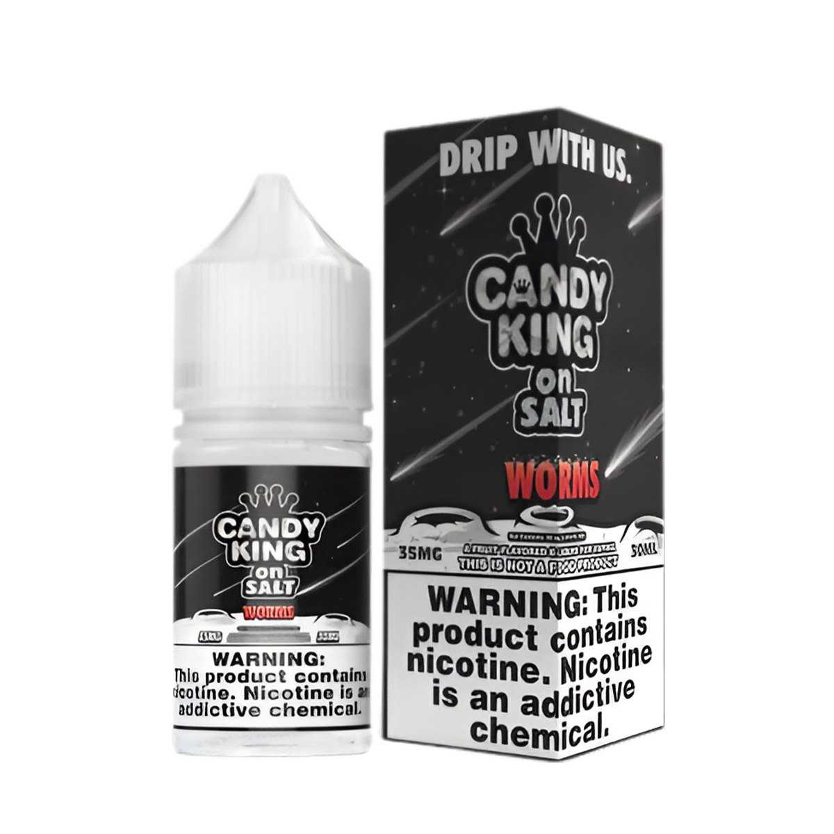 Candy King Salt Nicotine Vape Juice 35 Mg 30 Ml Worms
