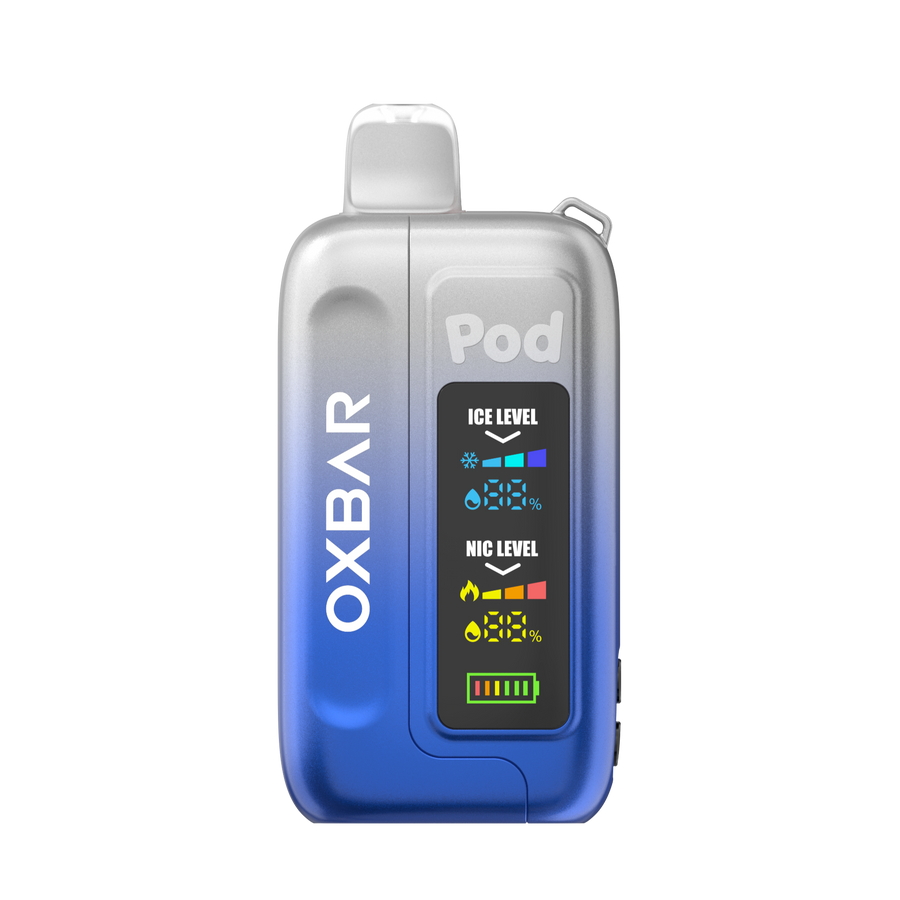 OXBAR Ice-Nic 35K Disposable Vape Clear Cobalt Blue