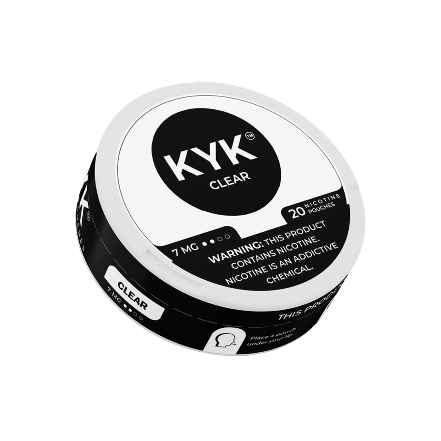 Kyk Nicotine Pouches 7 Mg Clear