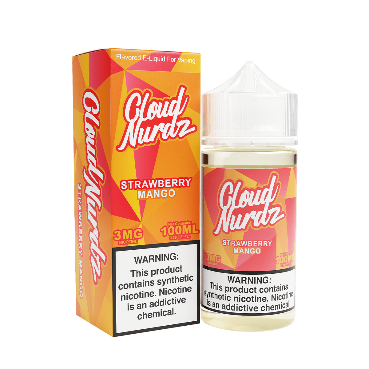 Cloud Nurdz Freebase Vape Juice 3 Mg 100 Ml Strawberry Mango