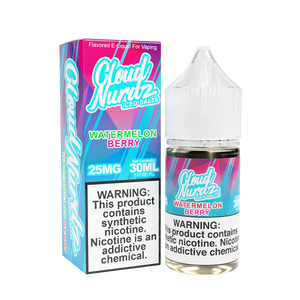 Cloud Nurdz Iced Salt Nicotine Vape Juice 25 Mg 30 Ml Watermelon Berry Iced | Vapezilla
