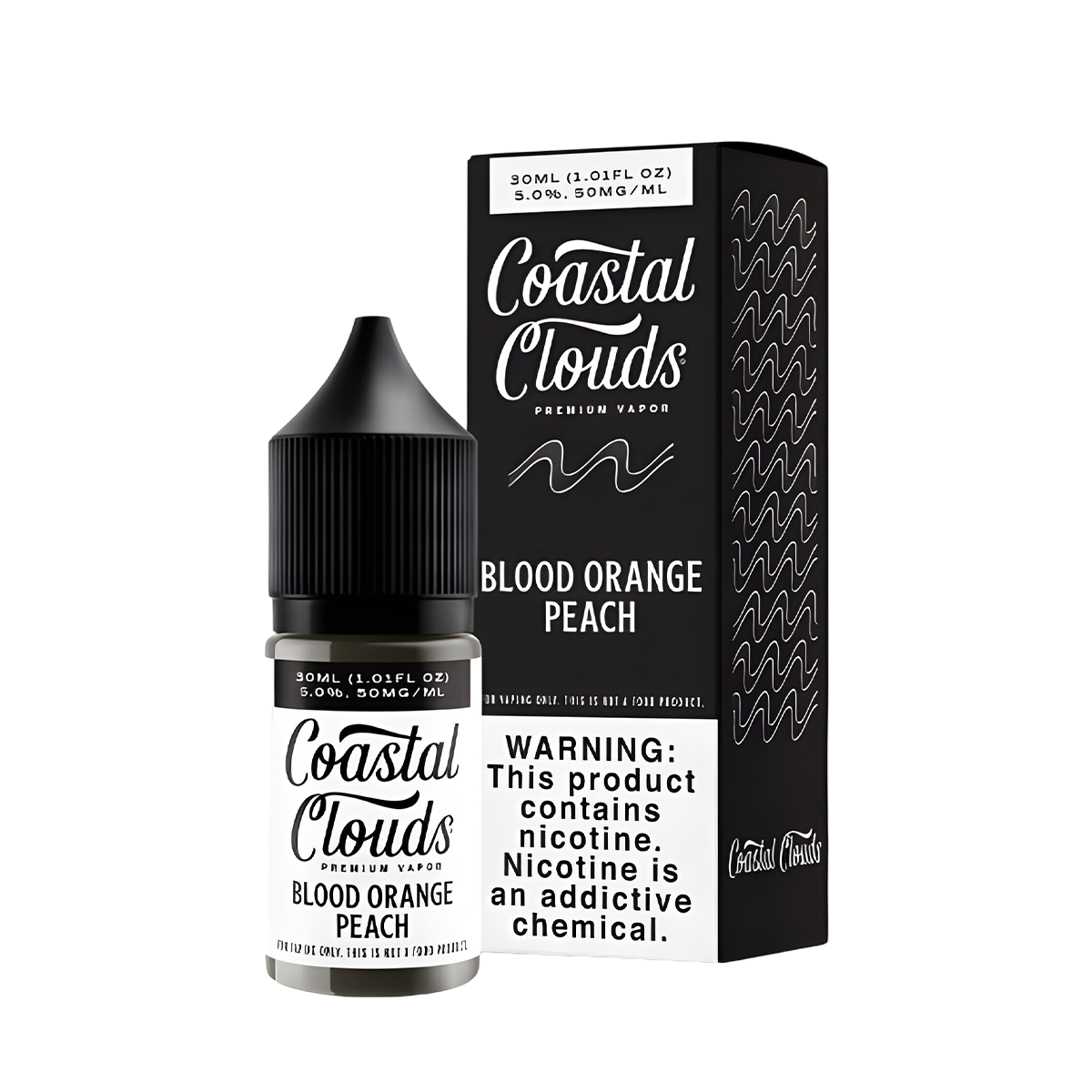 Coastal Clouds Salt Nicotine Vape Juice 35 Mg 30 Ml Blood Orange Peach