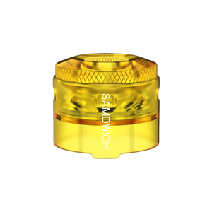 Dovpo Translucent polished cap combo of the samdwich rda Side Air Intake Amber 