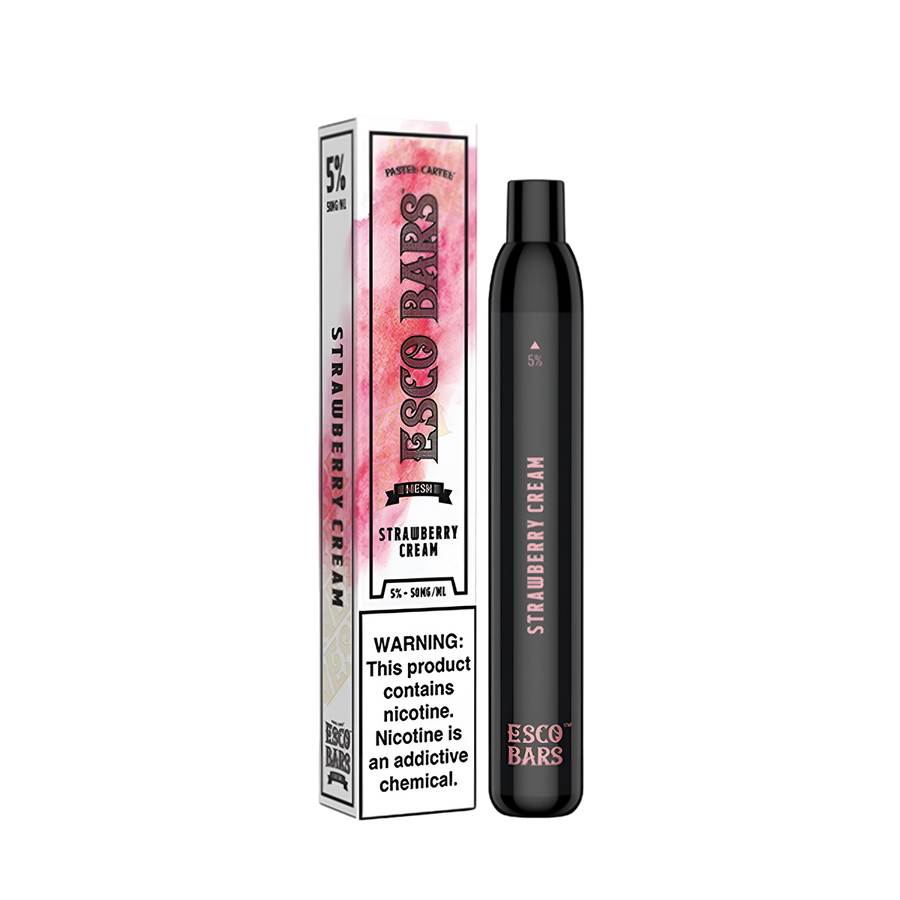 Esco Bar Mesh 2500 Disposable Vape - 5% Nicotine Strawberry Cream