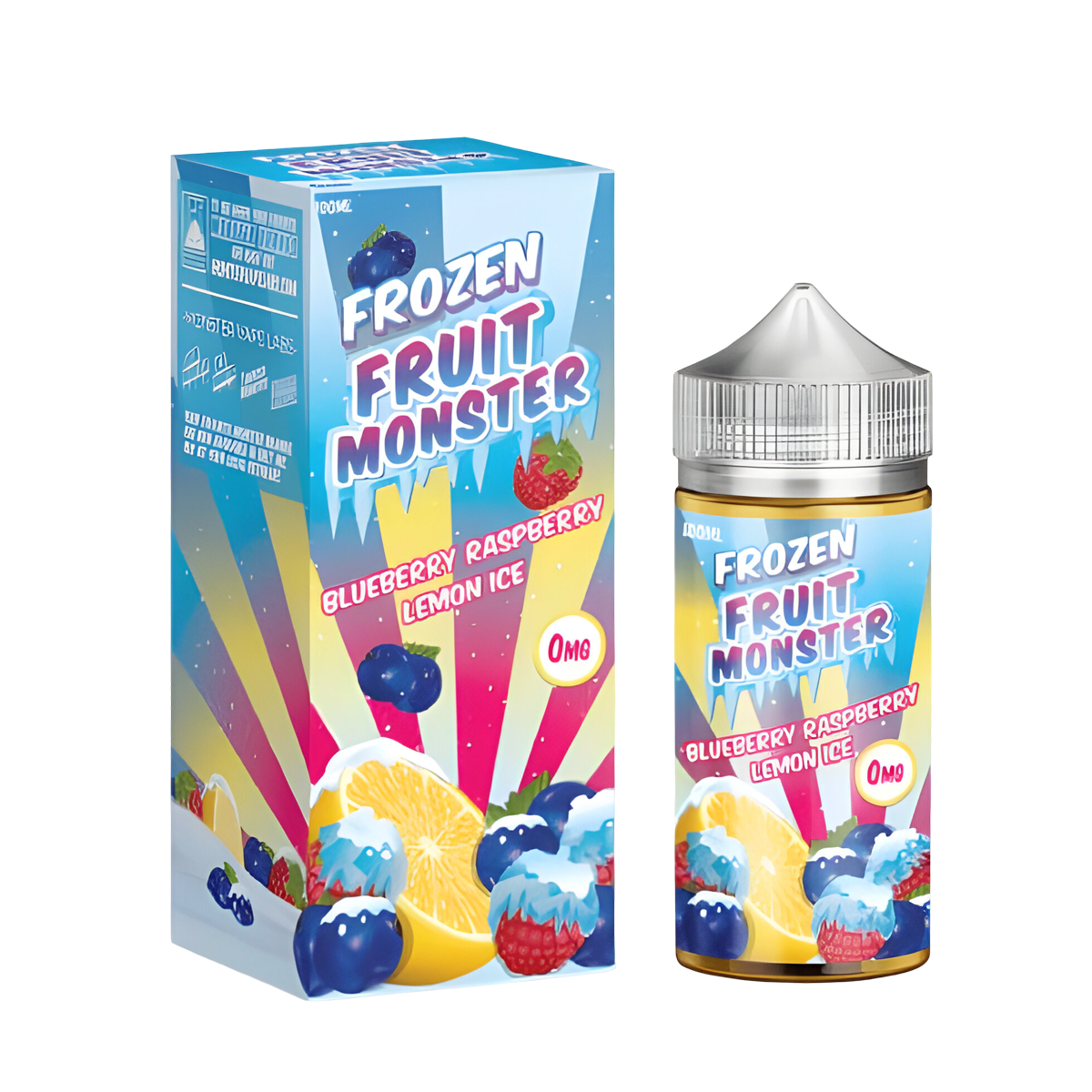 Frozen Fruit Monster Salt Nicotine Vape Juice 48 Mg 30 Ml Blueberry Raspberry Lemon Ice