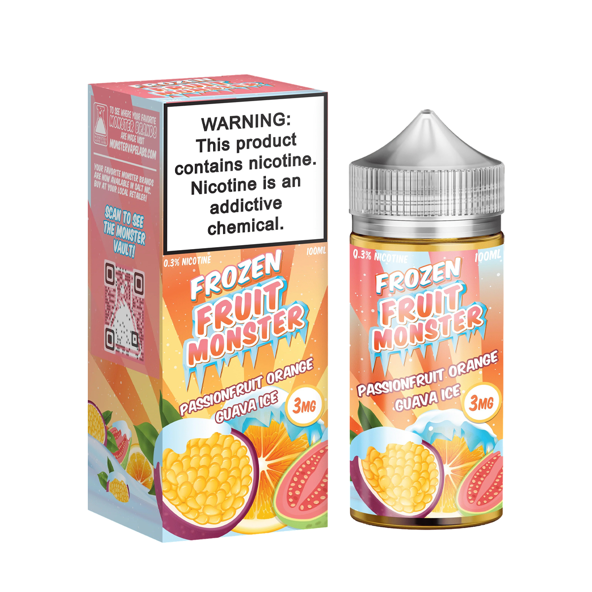 Frozen Fruit Monster Salt Nicotine Vape Juice 48 Mg 30 Ml Hawaiian POG Ice