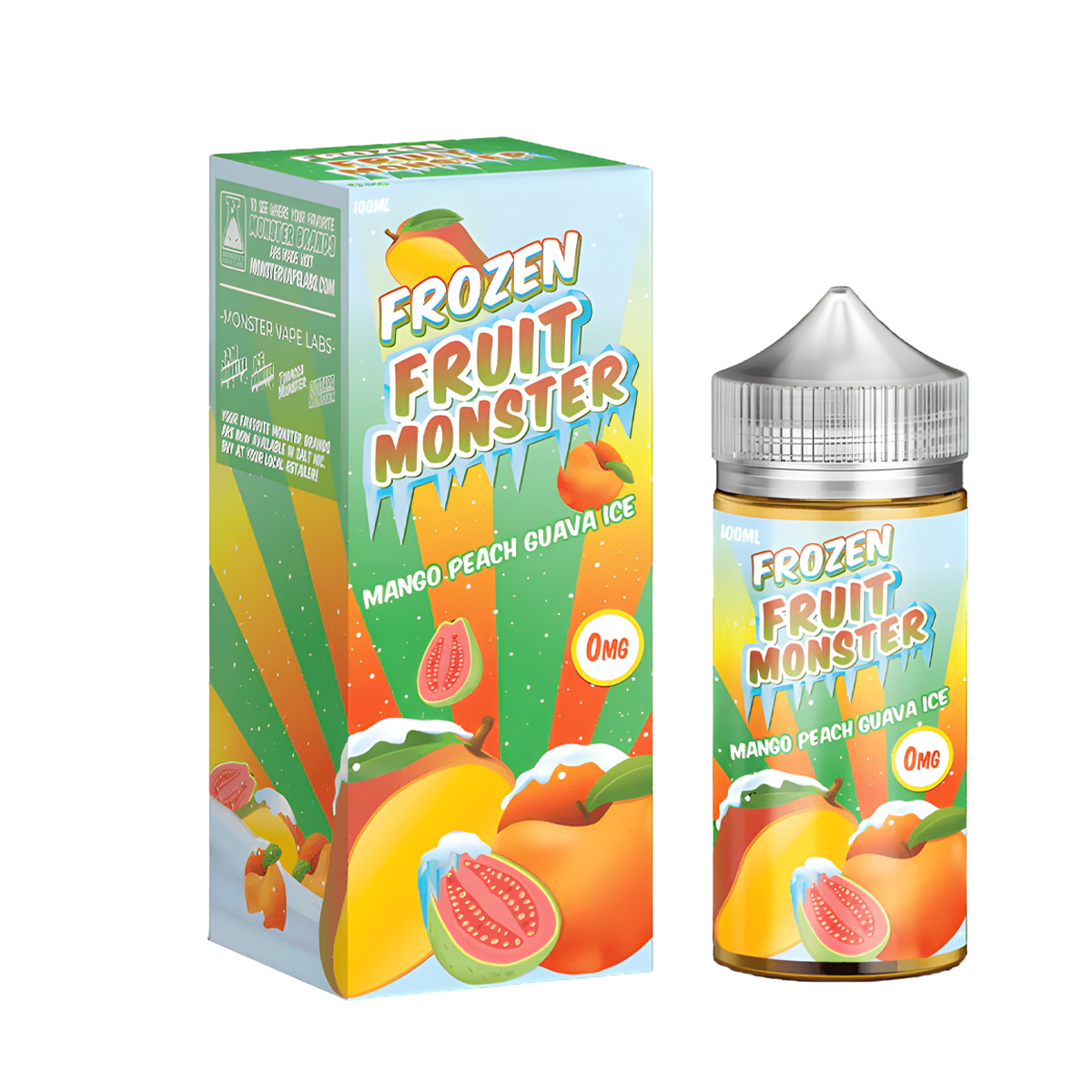 Frozen Fruit Monster Salt Nicotine Vape Juice 24 Mg 30 Ml Mango Peach Guava Ice