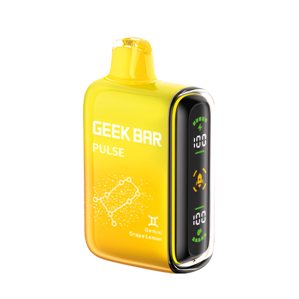 Geek Bar Pulse 15K Disposable Vape Gemini Grape Lemon  