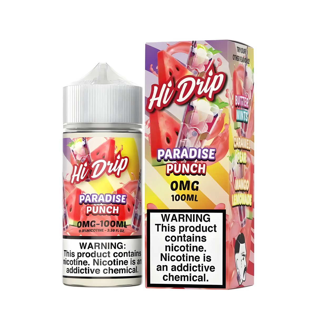 Hi Drip Freebase Vape Juice 0 Mg 100 Ml Paradise Punch