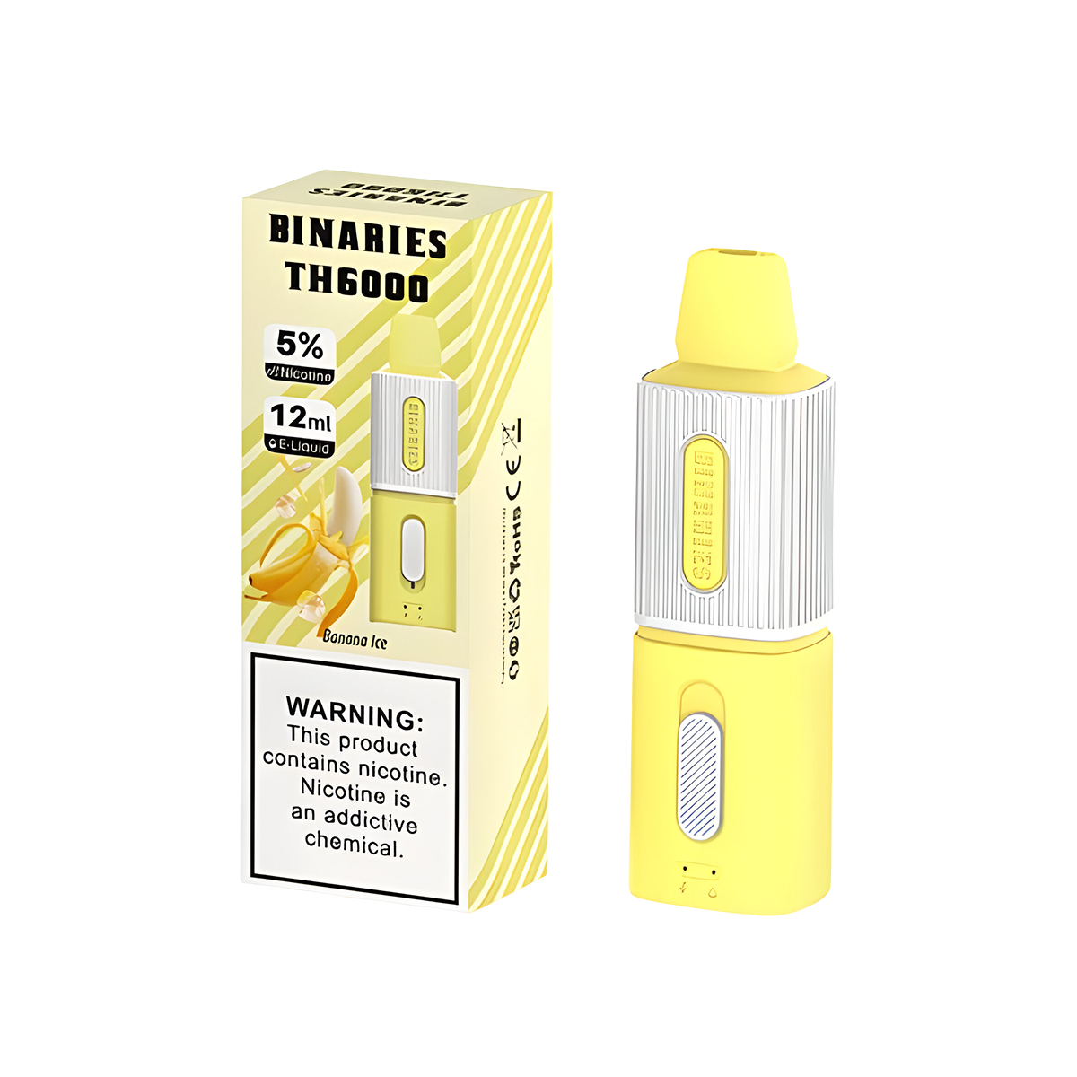 HorizonTech Binaries TH6000 Disposable Vape Banana Ice  