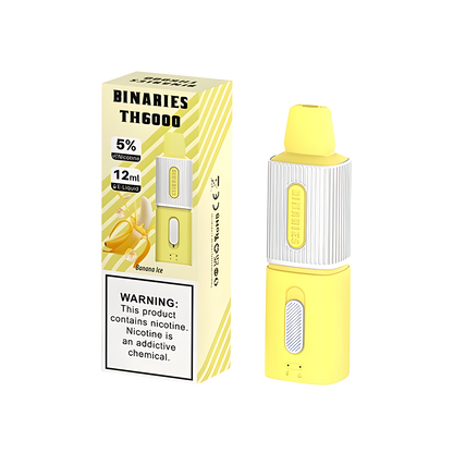HorizonTech Binaries TH6000 Disposable Vape Banana Ice  