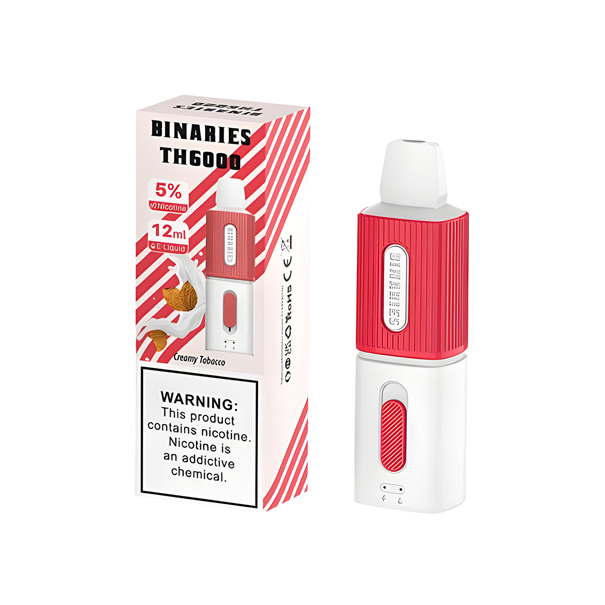 HorizonTech Binaries TH6000 Disposable Vape Creamy Tobacco  