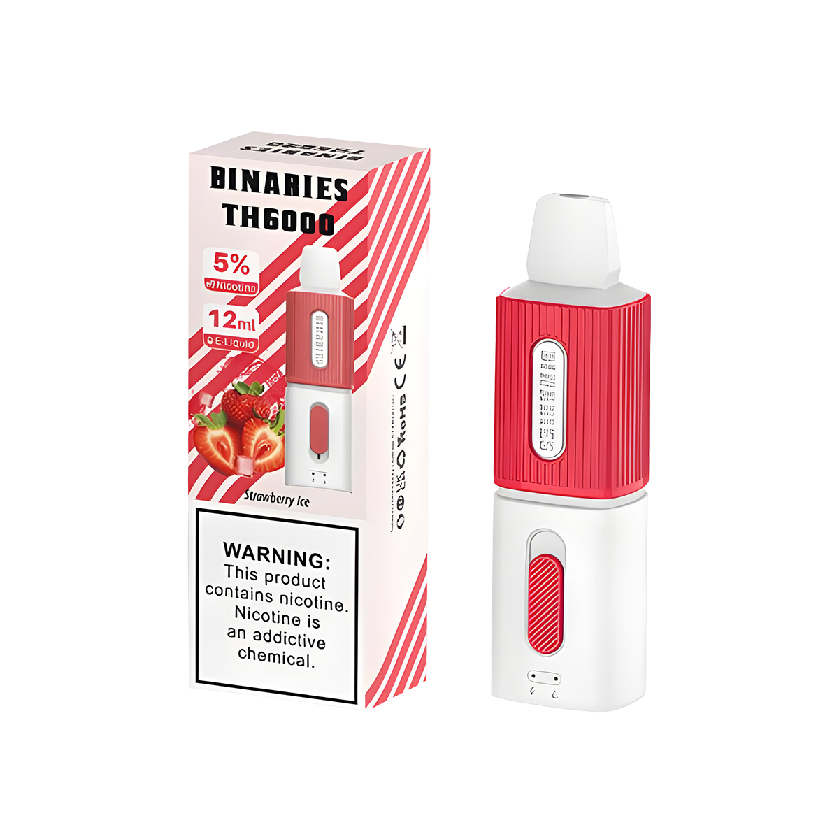 HorizonTech Binaries TH6000 Disposable Vape Strawberry Ice  