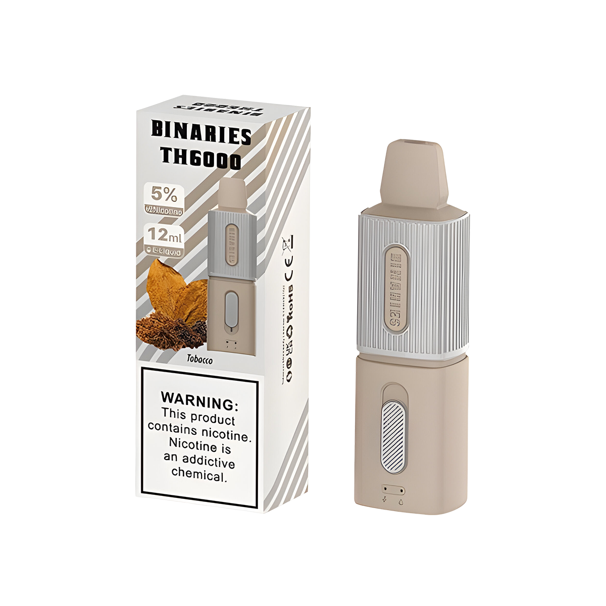 HorizonTech Binaries TH6000 Disposable Vape Tobacco  