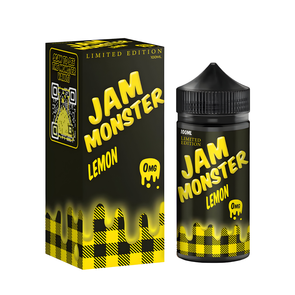 Jam Monster Freebase Vape Juice 0 Mg 100 Ml Lemon