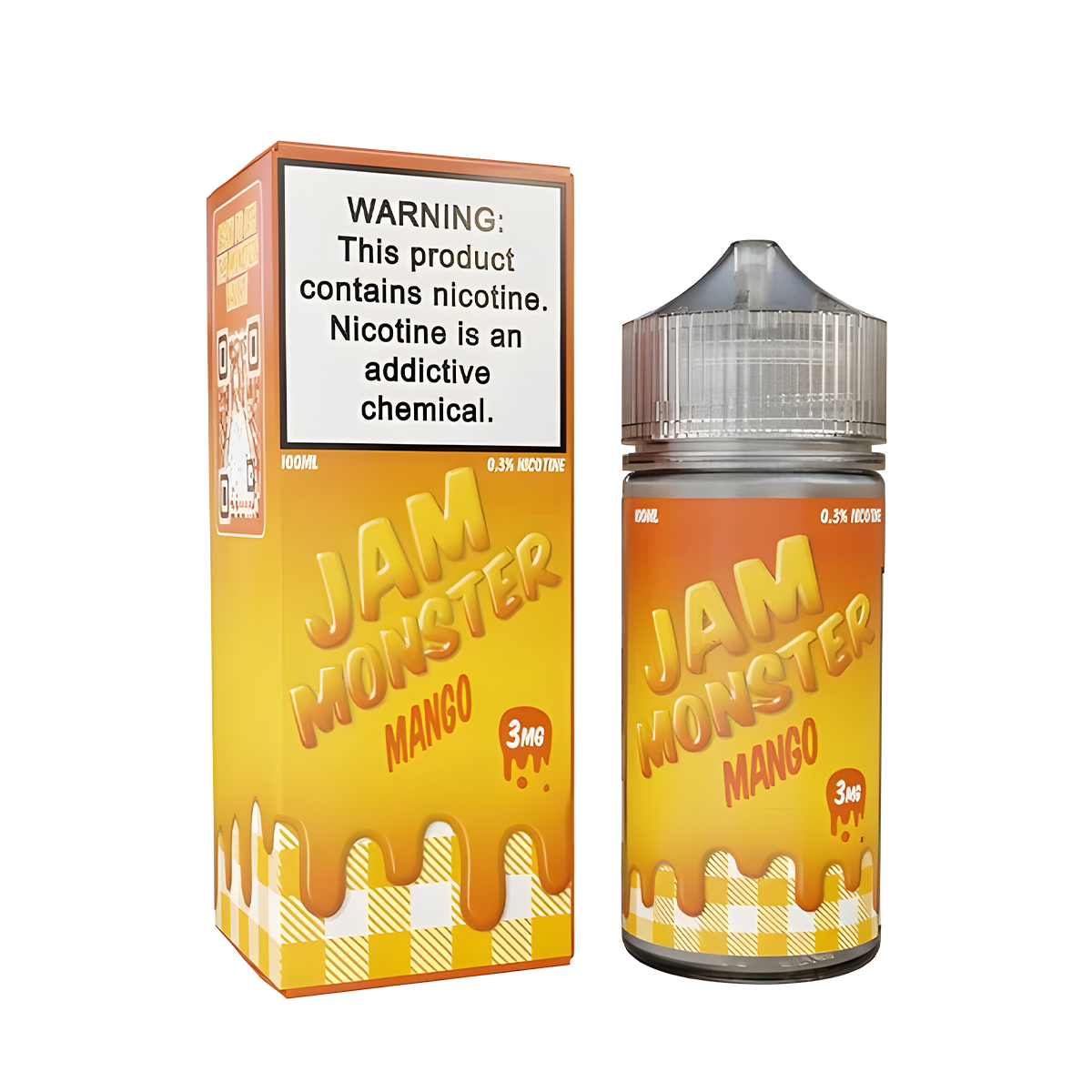 Jam Monster Freebase Vape Juice 0 Mg 100 Ml NTD Mango