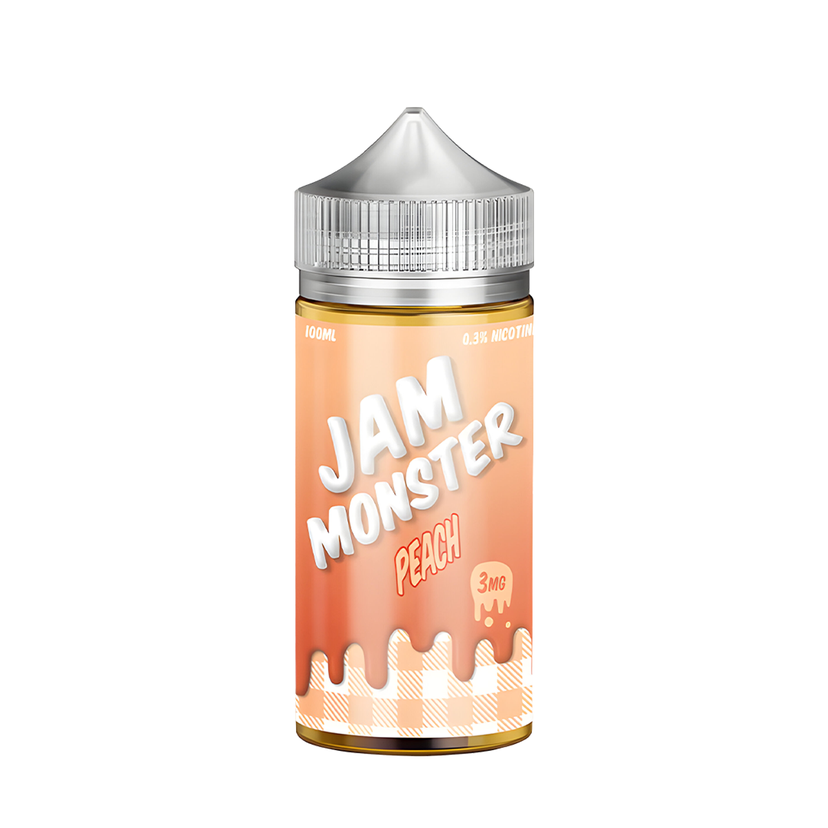 Jam Monster Freebase Vape Juice 6 Mg 100 Ml Peach