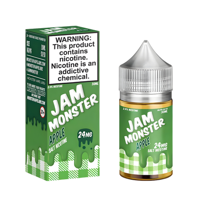 Jam Monster Salt Nicotine Vape Juice 24 Mg Apple