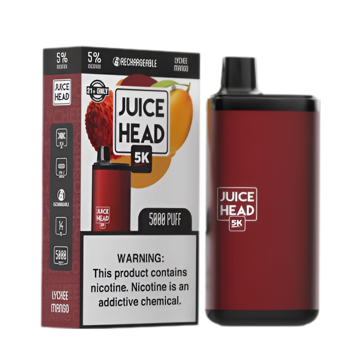 Juice Head 5K Disposable Vape Lychee Mango  