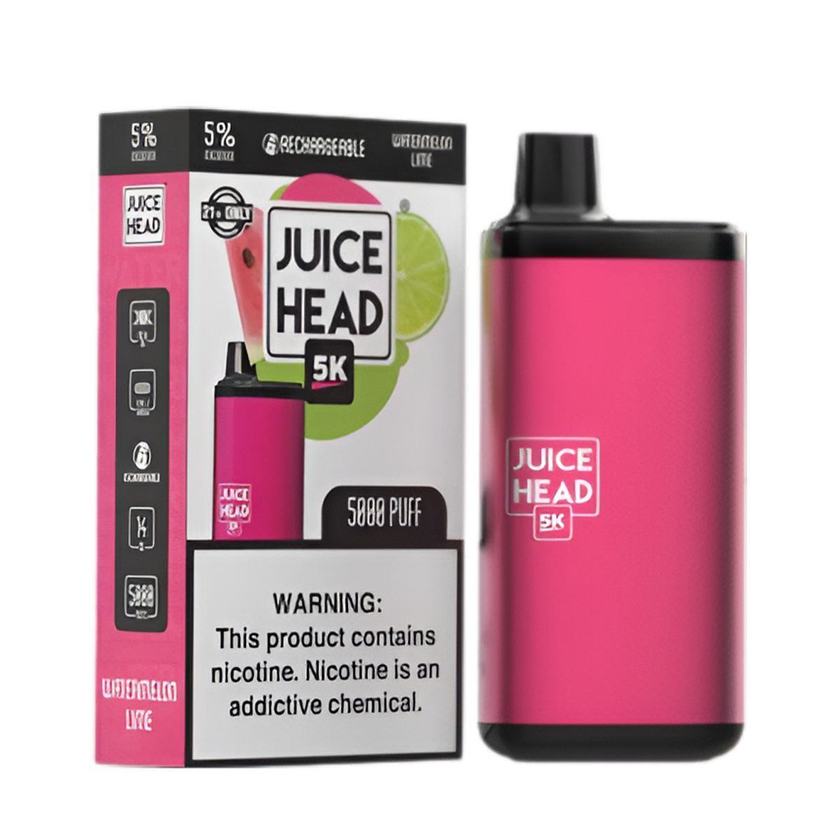 Juice Head 5K Disposable Vape Watermelon Lime  