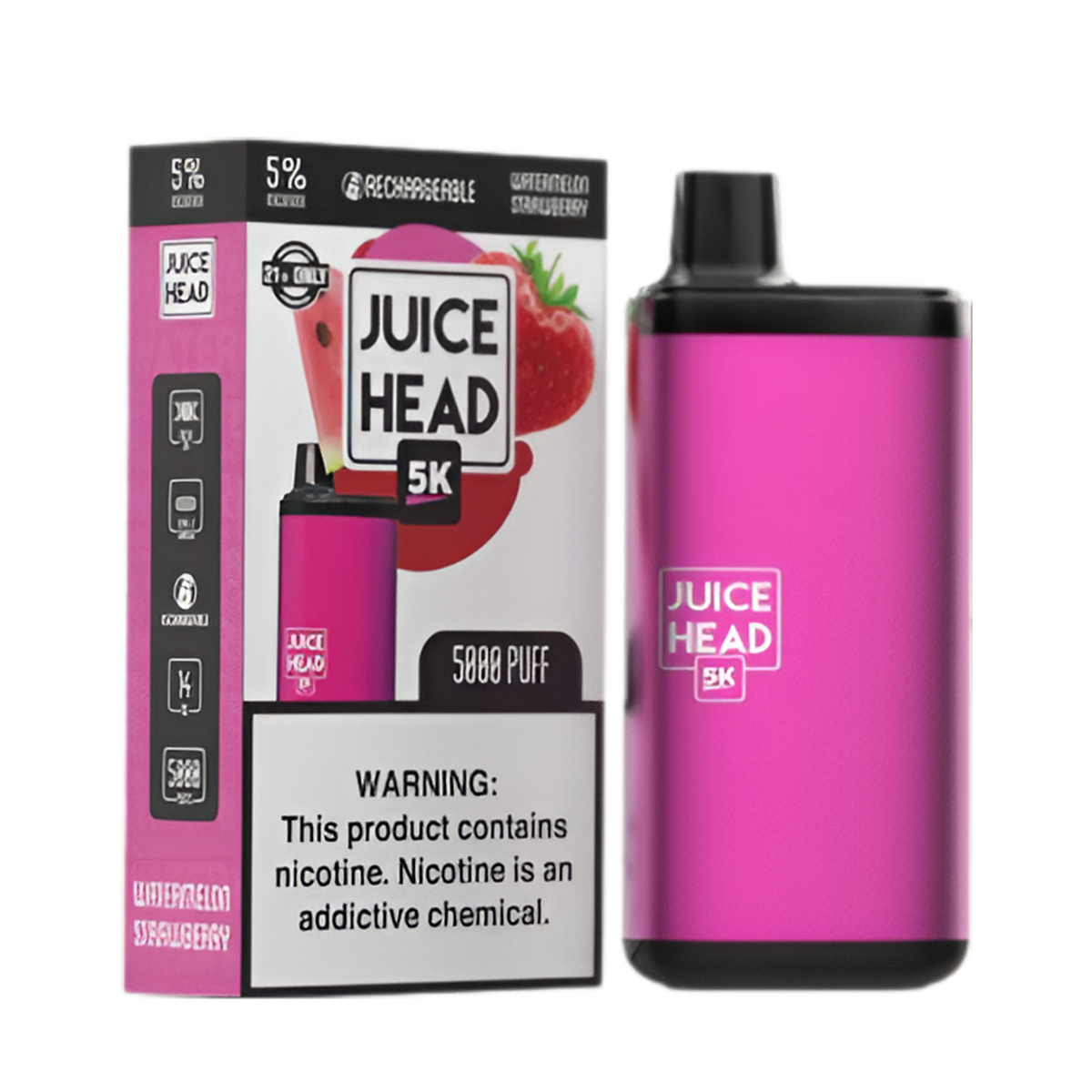 Juice Head 5K Disposable Vape Watermelon Strawberry  