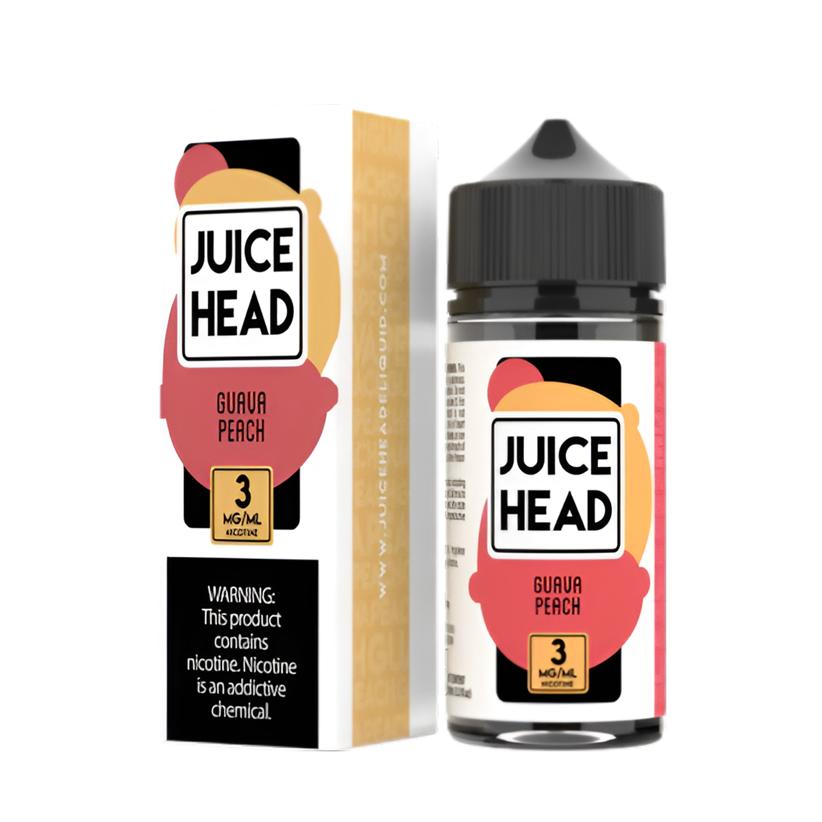 Juice Head Classics Freebase Vape Juice 0 Mg 100 Ml Guava Peach