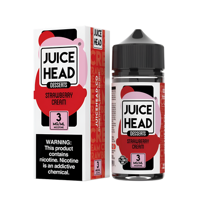 Juice Head ZTN Desserts Freebase Vape Juice 0 Mg Strawberry Cream