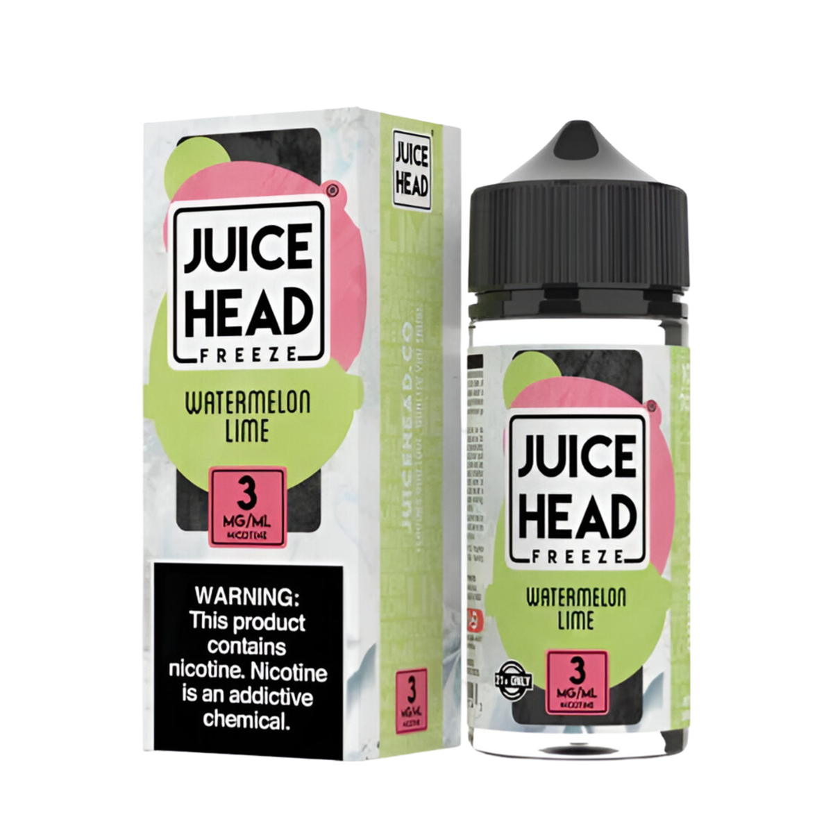 Juice Head Freeze Freebase Vape Juice 0 Mg 100 Ml Watermelon Lime Freeze