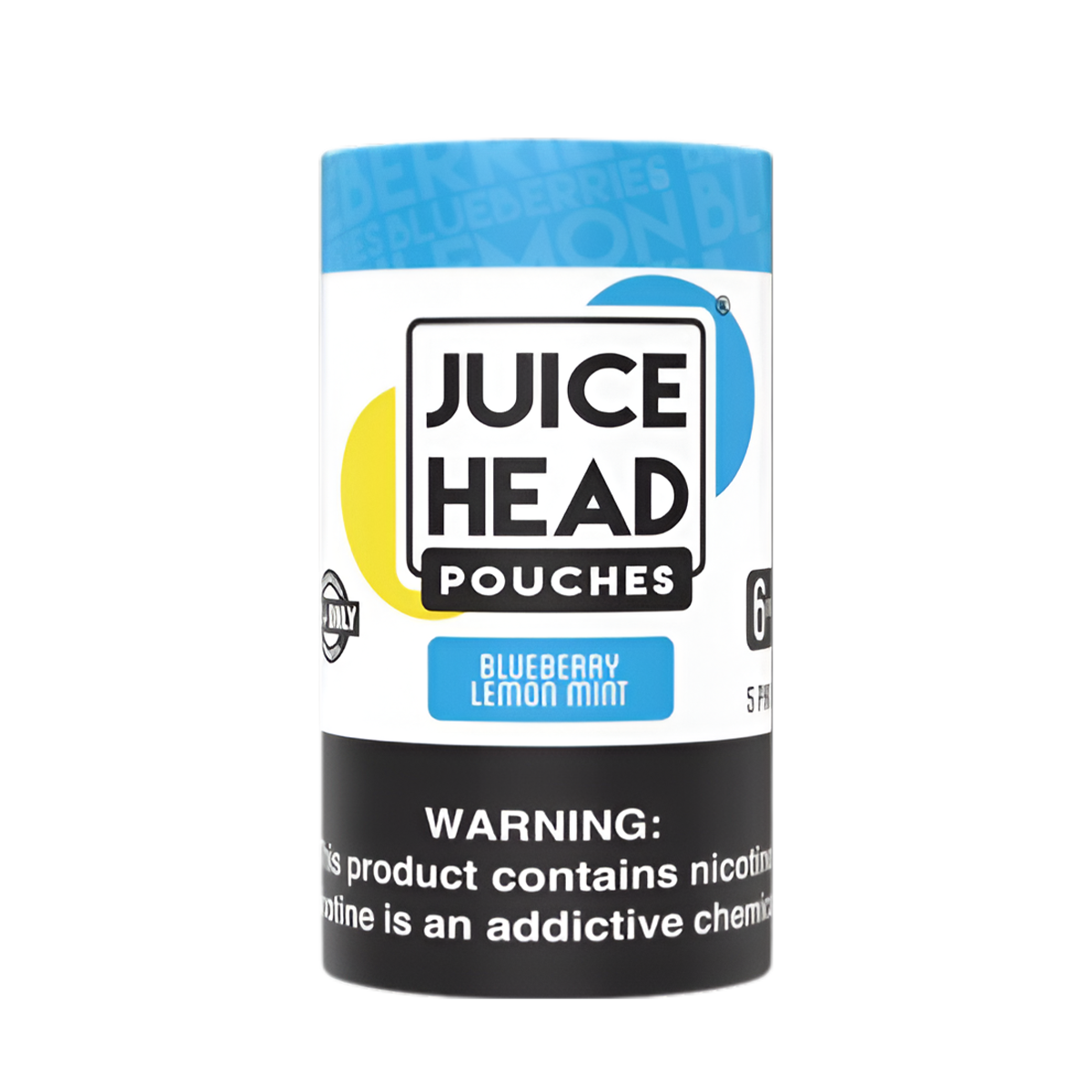 Juice Head Nicotine Pouches (5 Pack) 6 Mg 5x20 Nicotine Punches Blueberry Lemon Mint