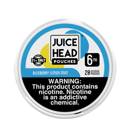 Juice Head Nicotine Pouches 6 Mg 20 Nicotine Punches Blueberry Lemon Mint