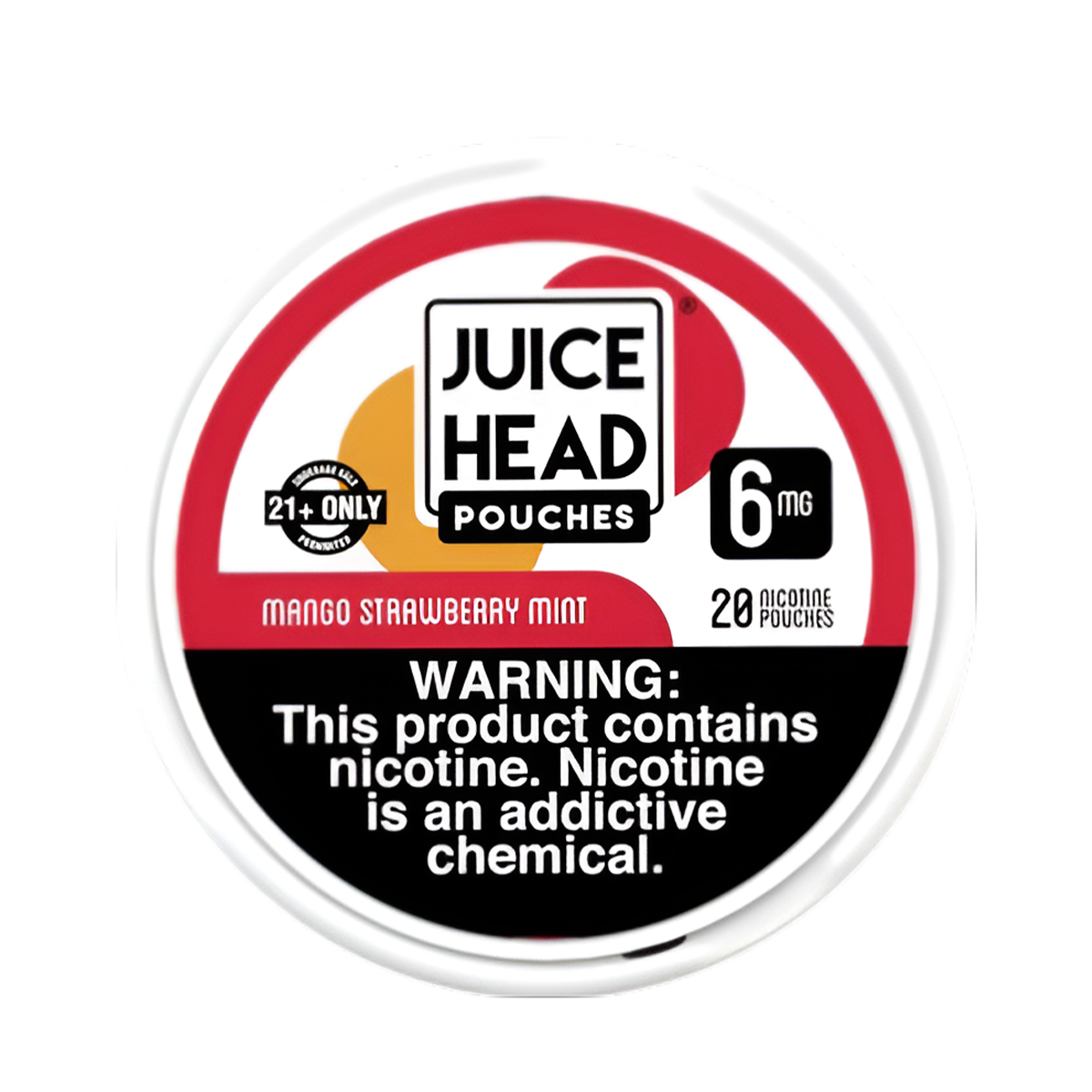 Juice Head Nicotine Pouches 6 Mg 20 Nicotine Punches Mango Strawberry Mint