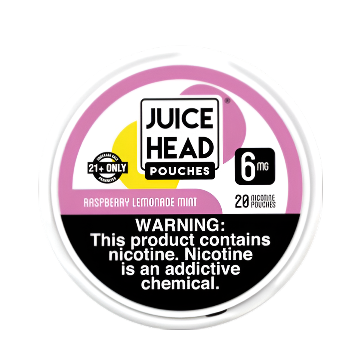 Juice Head Nicotine Pouches 6 Mg 20 Nicotine Punches Raspberry Lemonade Mint