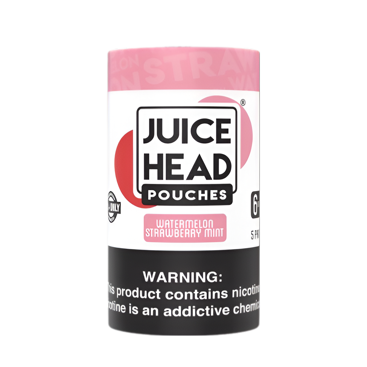 Juice Head Nicotine Pouches (5 Pack) 6 Mg 5x20 Nicotine Punches Watermelon Strawberry Mint
