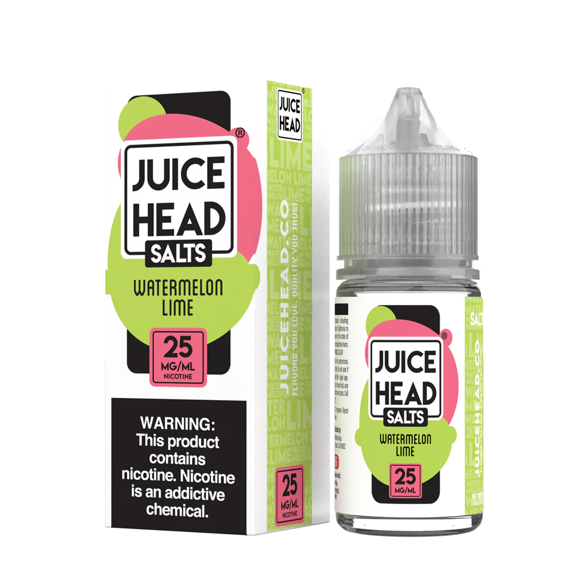 Juice Head Salt Nicotine Vape Juice 25 Mg 30 Ml Watermelon Lime