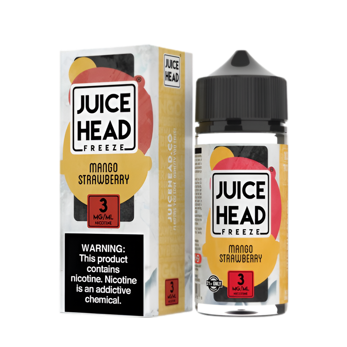 Juice Head ZTN Freeze Freebase Vape Juice 3 Mg 100 Ml Mango Strawberry Freeze