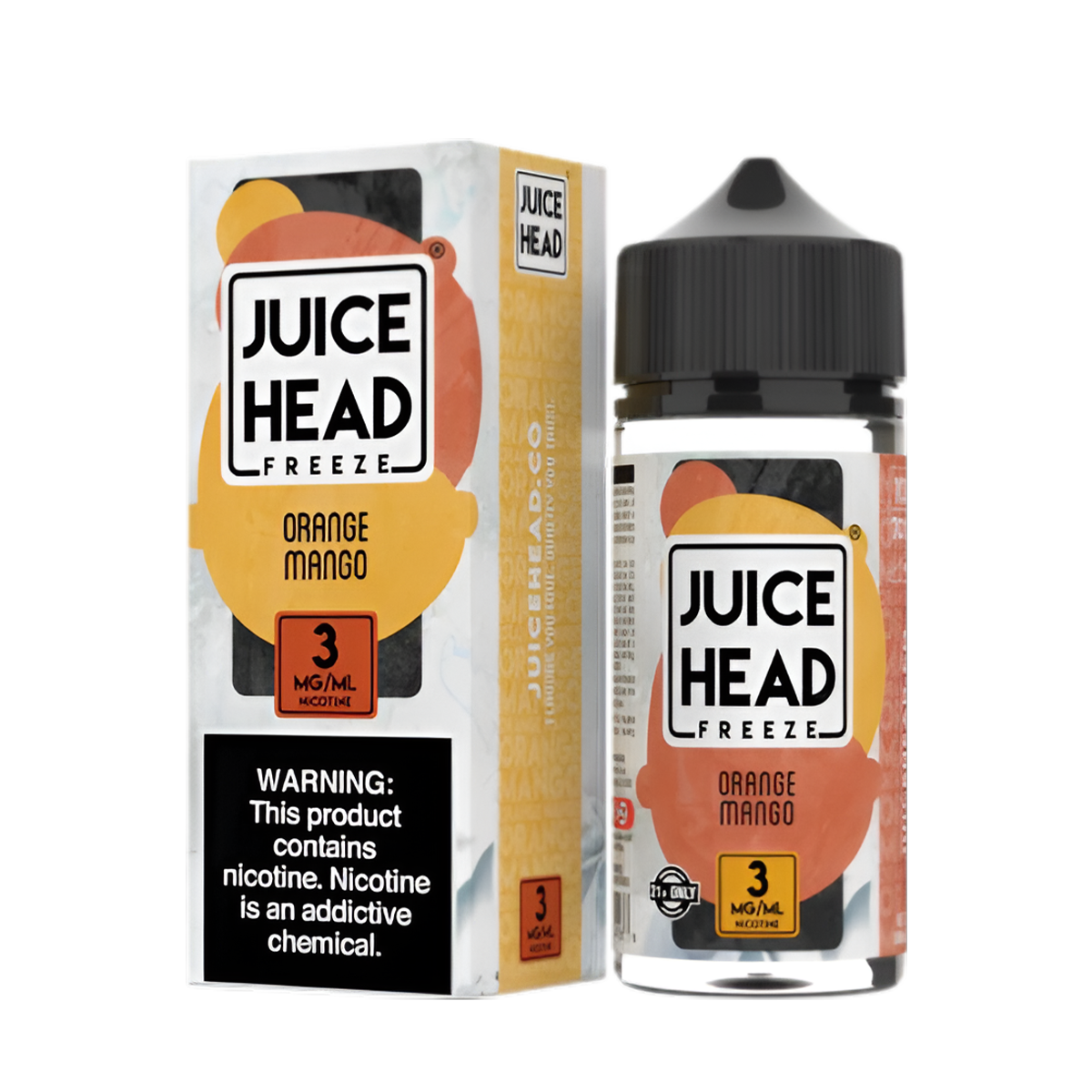 Juice Head ZTN Freeze Freebase Vape Juice 3 Mg 100 Ml Orange Mango Freeze