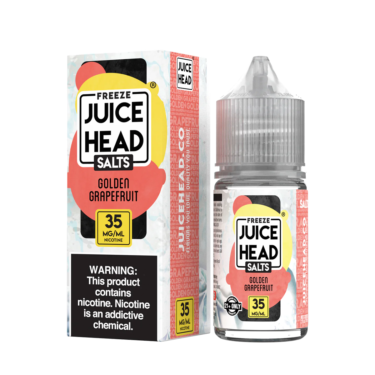 Juice Head ZTN Freeze Salt Nicotine Vape Juice 35 Mg 30 Ml Golden Grapefruit Freeze