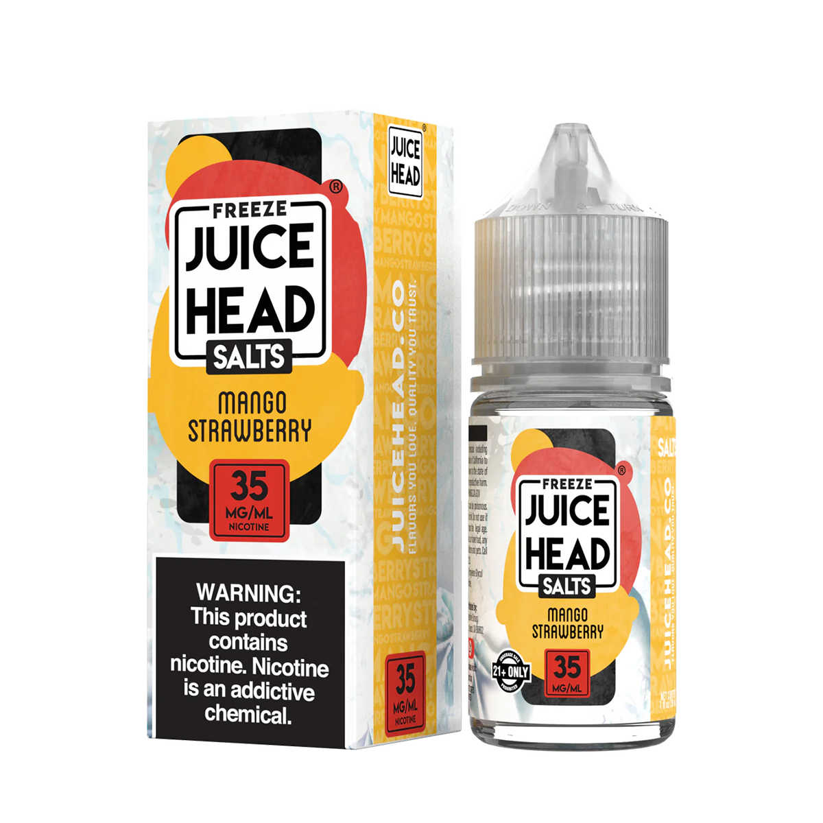 Juice Head ZTN Freeze Salt Nicotine Vape Juice 35 Mg 30 Ml Mango Strawberry Freeze