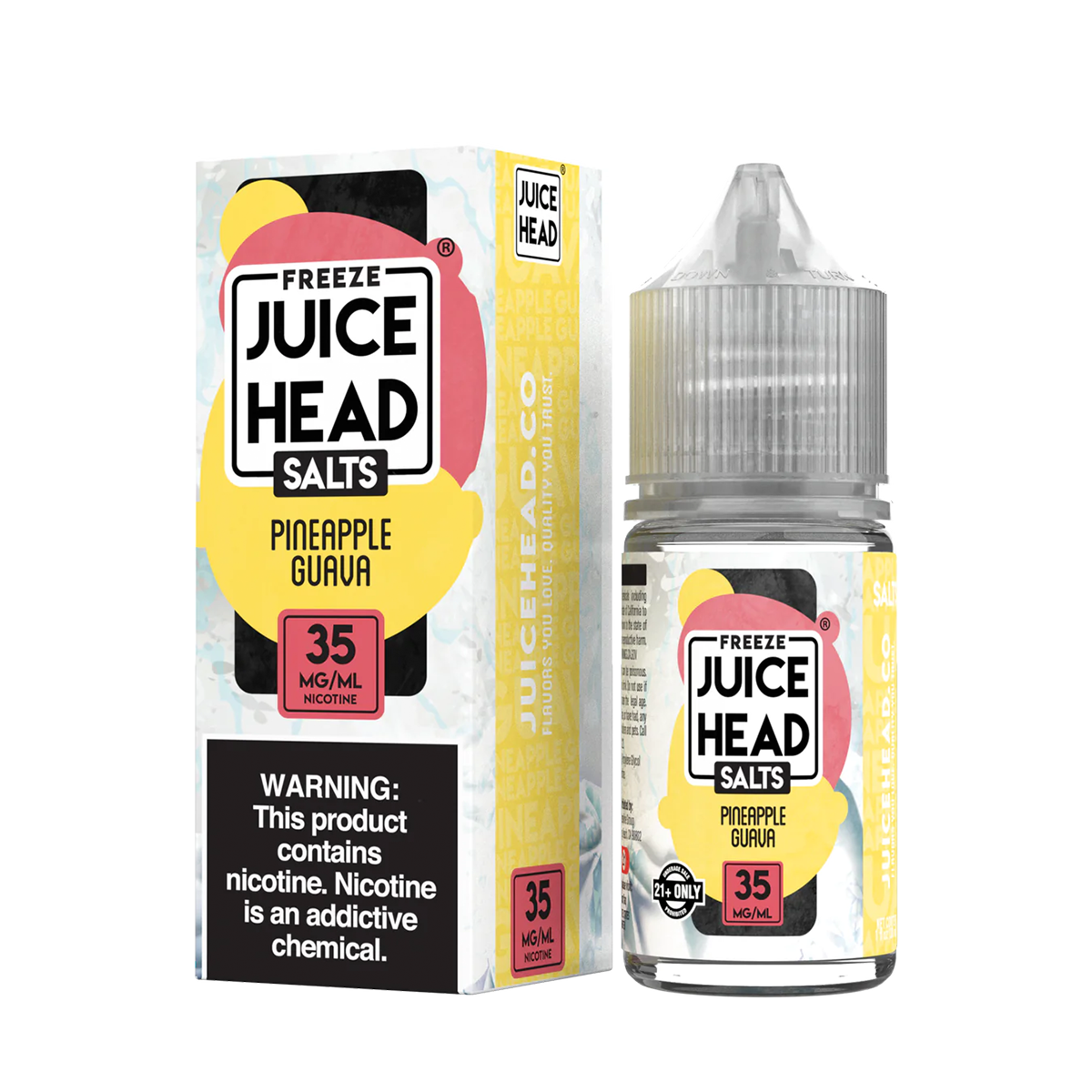 Juice Head ZTN Freeze Salt Nicotine Vape Juice 35 Mg 30 Ml Pineapple Guava Freeze
