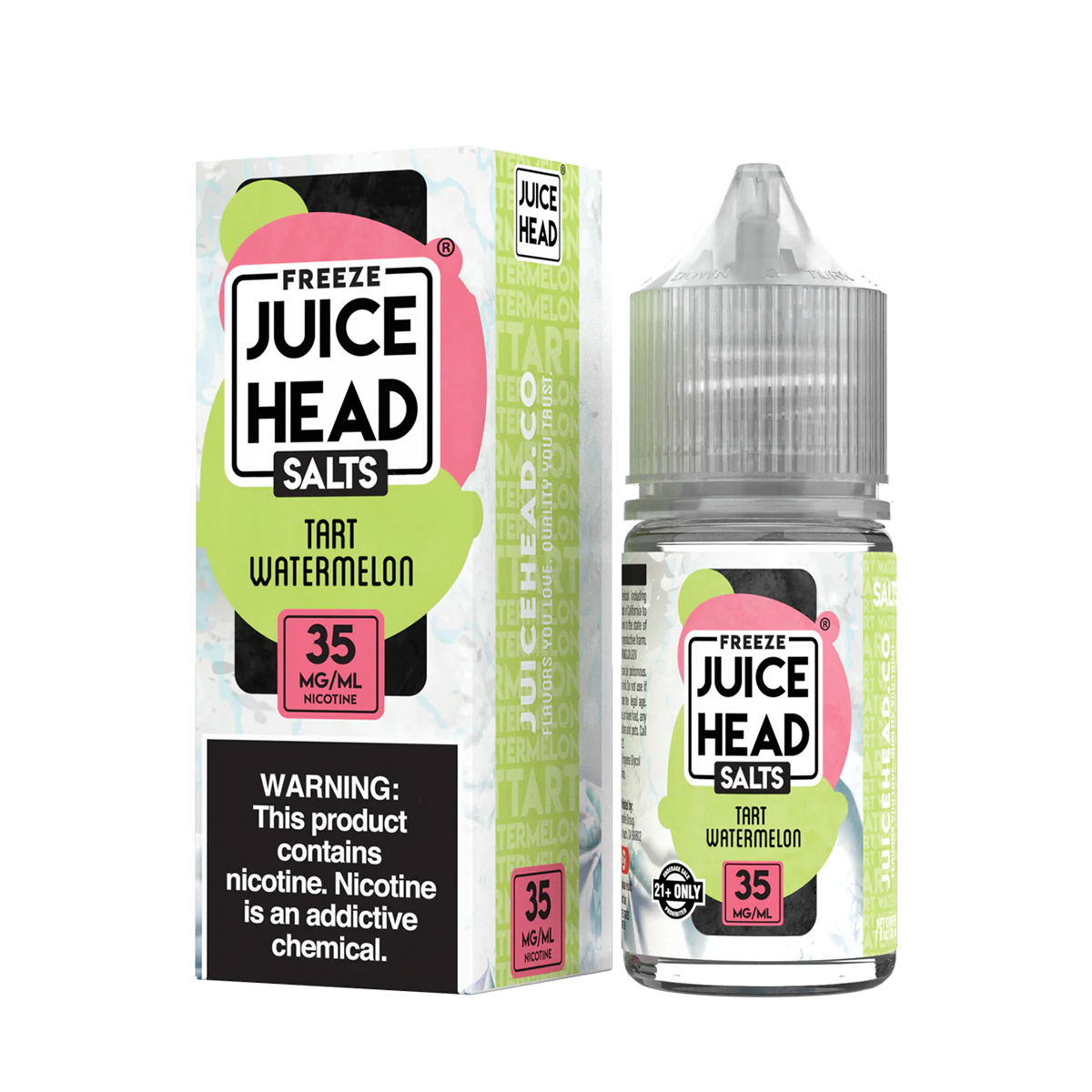 Juice Head ZTN Freeze Salt Nicotine Vape Juice 35 Mg 30 Ml Tart Watermelon Freeze