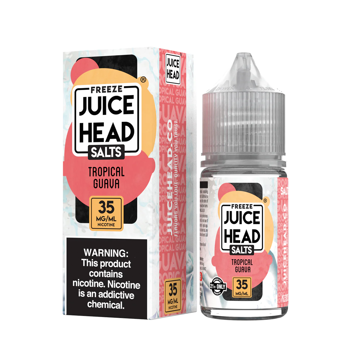 Juice Head ZTN Freeze Salt Nicotine Vape Juice 35 Mg 30 Ml Tropical Guava Freeze