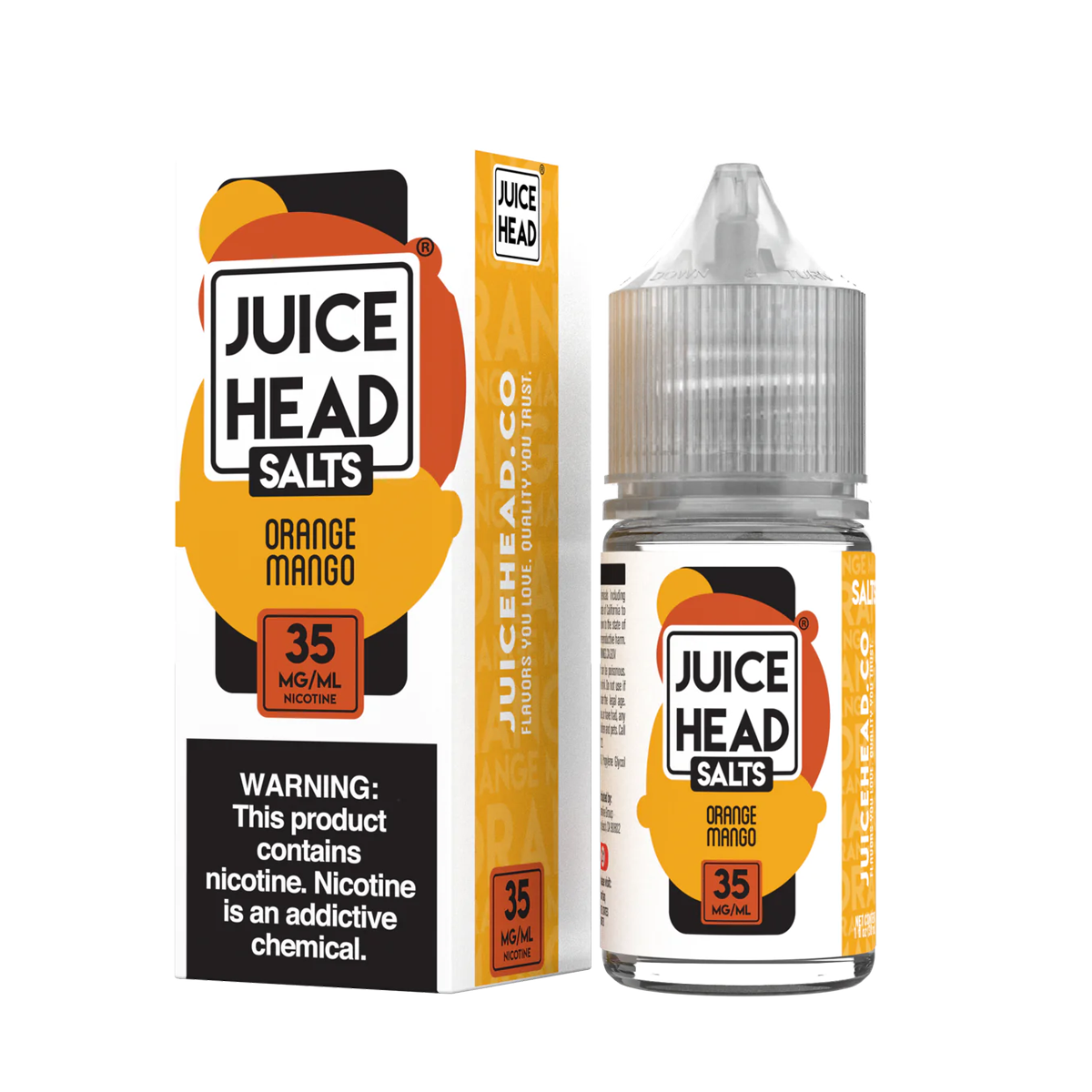 Juice Head ZTN Salt Nicotine Vape Juice 35 Mg 30 Ml Orange Mango