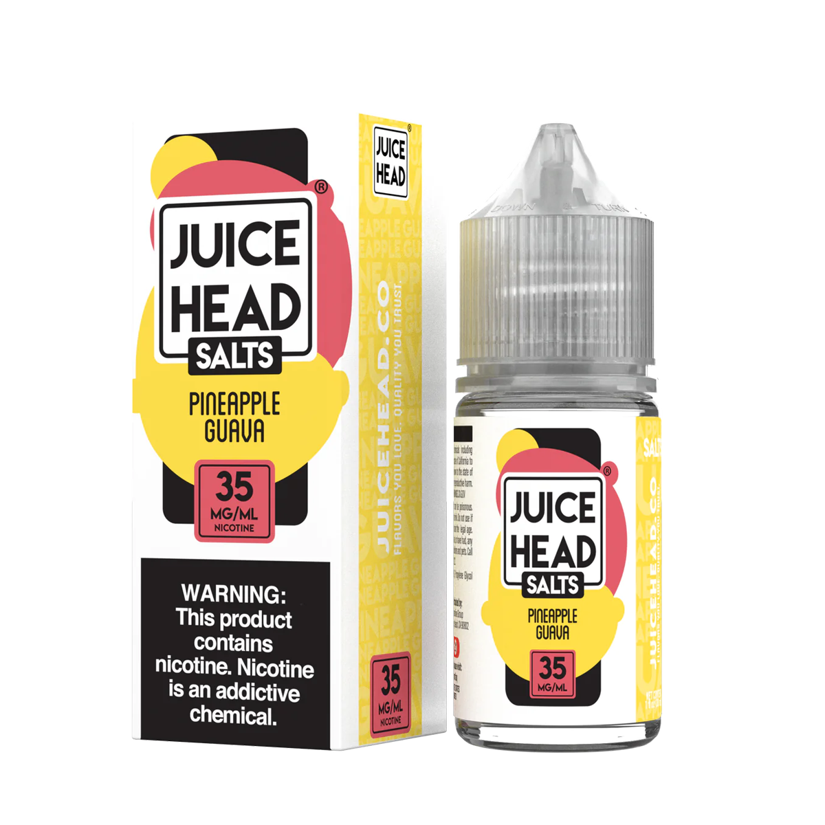 Juice Head ZTN Salt Nicotine Vape Juice 35 Mg 30 Ml Pineapple Guava