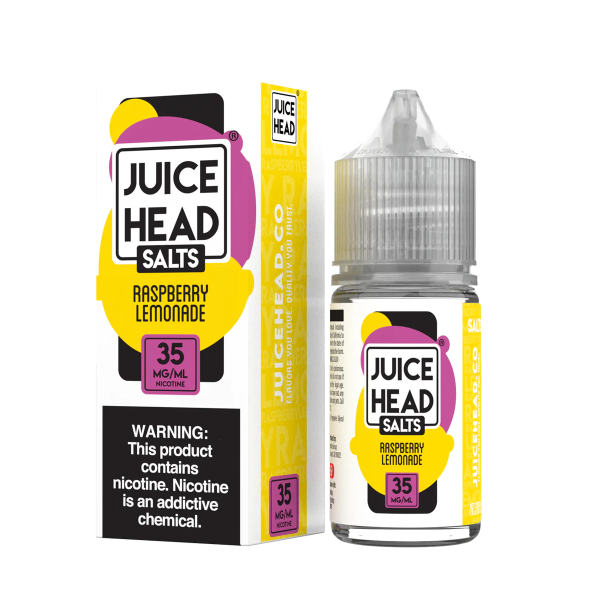 Juice Head ZTN Salt Nicotine Vape Juice 35 Mg 30 Ml Raspberry Lemonade