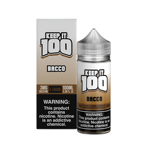 Keep it 100 Original Flavors Freebase Vape Juice 0 Mg 100 Ml Bacco