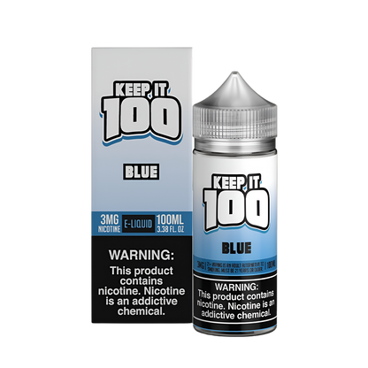 Keep it 100 Original Flavors Freebase Vape Juice 0 Mg 100 Ml Blue