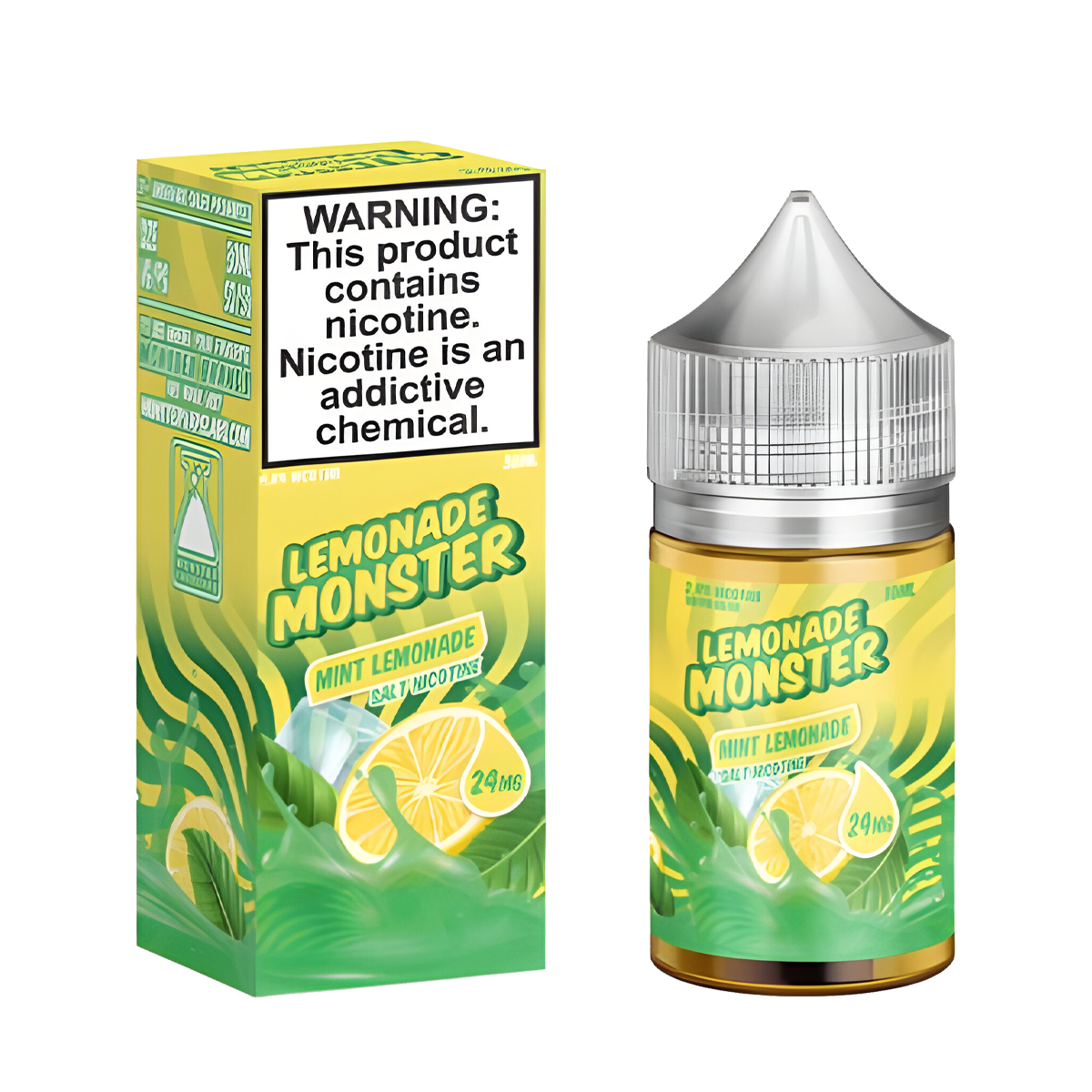 Lemonade Monster Salt Nicotine Vape Juice 24 Mg 30 Ml NTD Mint Lemonade